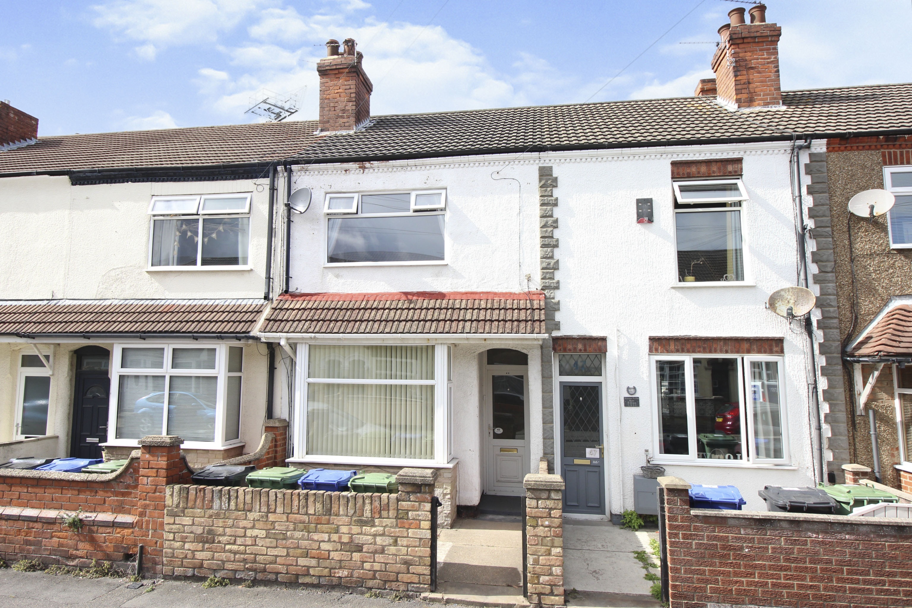 3 bedroom terraced house for sale in Neville Street, Cleethorpes, DN35 7PZ