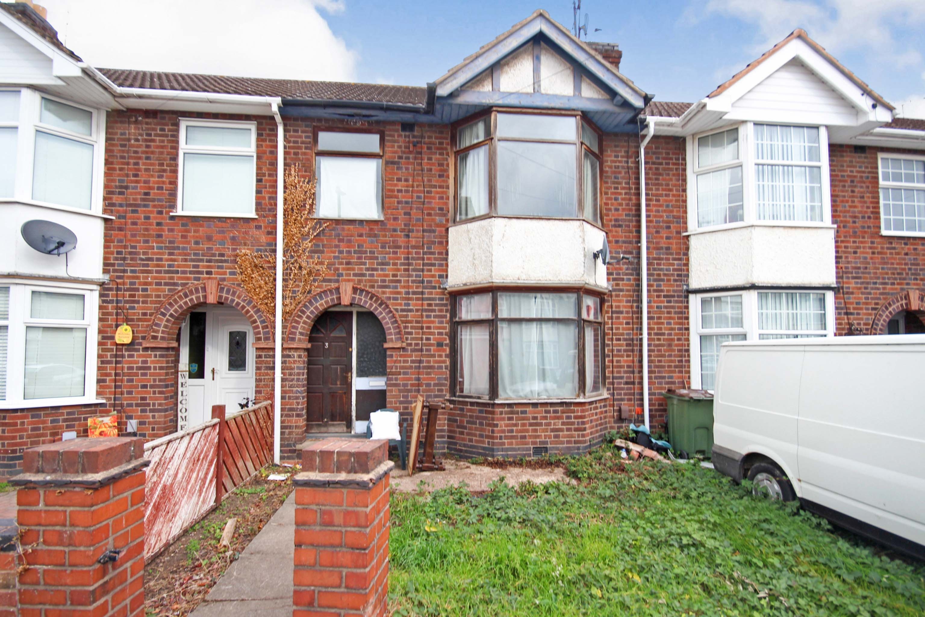 3 bedroom terraced house for sale in Molesworth Avenue, Coventry, CV3 1BU